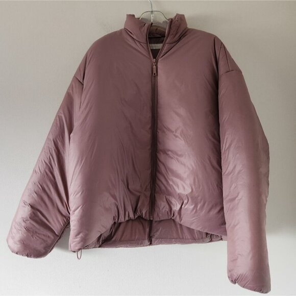 NWT URBAN OUTFITTERS | Puffer Jacket Mauve pink Unisex Oversized Sz SMALL - Picture 2 of 4